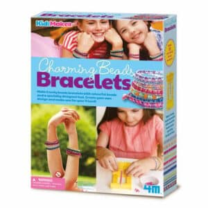 4M KidzMaker - Perlen Armbänder Bastelset Mehrfarbig