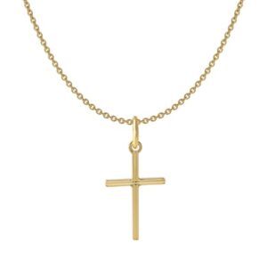 Acalee Kinder-Halskette mit Kreuz-Anhänger 333 / 8K Gold gold