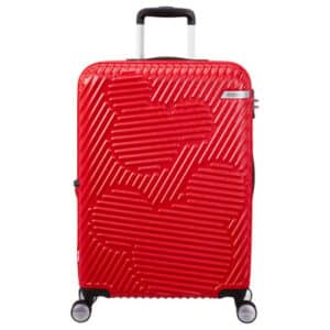 American Tourister Mickey Clouds - 4-Rollen-Trolley 66 cm erw. Mickey Classic Red