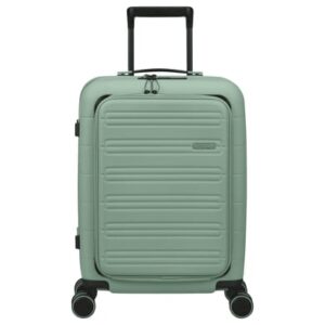 American Tourister Novastream - 4-Rollen Kabinentrolley Smart 55 cm erw. USB nomad green