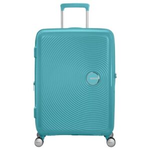 American Tourister Soundbox - 4-Rollen-Trolley 67 cm erw. poolside blue