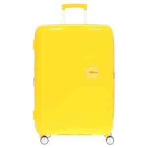 American Tourister Soundbox - 4-Rollen-Trolley L 77 cm erw. golden yellow