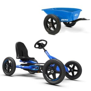 BERG Pedal Go-Kart Buddy Blue Set (inkl. Anhänger Blau und Anhängerkupplung)