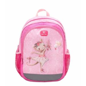 Belmil Kindergartenrucksack Kiddy Plus Kindergartenrucksack für 3-6 Jährige Kinder mit Brustgurt Ballerina