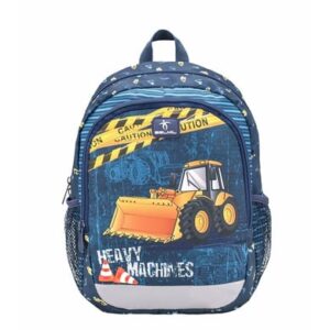 Belmil Kindergartenrucksack Kiddy Plus Kindergartenrucksack für 3-6 Jährige Kinder mit Brustgurt Heavy Machinery