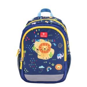 Belmil Kindergartenrucksack Kiddy Plus Kindergartenrucksack für 3-6 Jährige Kinder mit Brustgurt Little Jungle