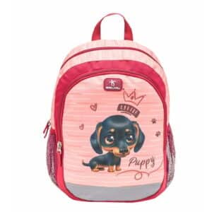 Belmil Kindergartenrucksack Kiddy Plus Kindergartenrucksack für 3-6 Jährige Kinder mit Brustgurt Little Puppy