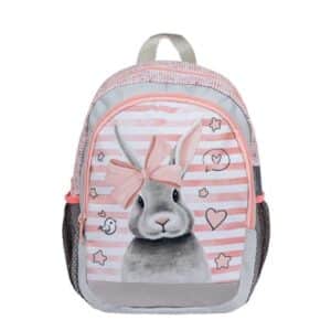 Belmil Kindergartenrucksack Kiddy Plus Kindergartenrucksack für 3-6 Jährige Kinder mit Brustgurt Sweet Bunny