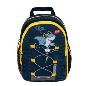 Belmil Kindergartenrucksack Mini Kiddy Kindergartenrucksack für 1-3 Jährige Kinder mit Brustgurt Cool Dude