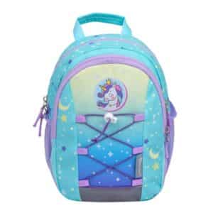 Belmil Kindergartenrucksack Mini Kiddy Kindergartenrucksack für 1-3 Jährige Kinder mit Brustgurt Cute Unicorn