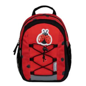 Belmil Kindergartenrucksack Mini Kiddy Kindergartenrucksack für 1-3 Jährige Kinder mit Brustgurt Ladybug