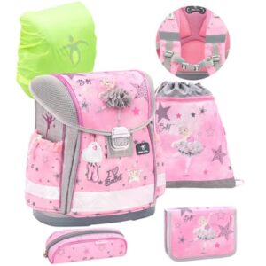 Belmil Schulranzen Classy Schulranzen Set 5-teilig mit Brustgurt Ballet Light Pink