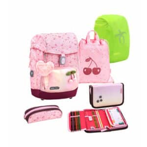 Belmil Schulranzen Premium Comfy Plus Set 6-teilig Cherry Blossom