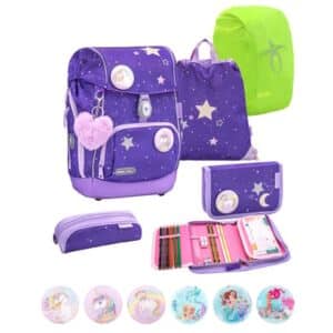 Belmil Schulranzen Premium Comfy Plus Set 6-teilig Dahlia
