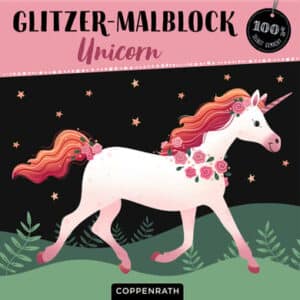 COPPENRATH Glitzer-Malblock - Unicorn (100% selbst gemacht)