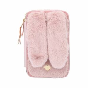 Depesche Federtasche Hase Fell Princess Mimi 19 x 12 cm rosa