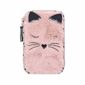 Depesche Federtasche Katze Fell Princess Mimi 19 x 12 cm rosa