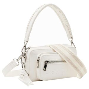 Desigual Half Logo 24 Cambridge 2.0 - Schultertasche 22 cm white