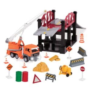 Driven Spielset Construction Baustelle Brücke Mehrfarbig