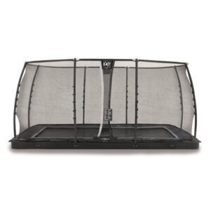 EXIT Dynamic ebenerdiges Trampolin 275 x 458 cm mit Sicherheitsnetz