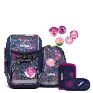 Ergobag Cubo Super Reflex Glow - Schulranzen Set 5tlg. Modell 2024 Bärlaxy