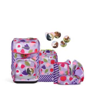 Ergobag Cubo light - Schulranzen Set 6tlg. BlütenzauBär