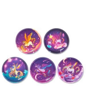 Ergobag Zubehör Klettie - Set 5 tlg. matt Pegasus