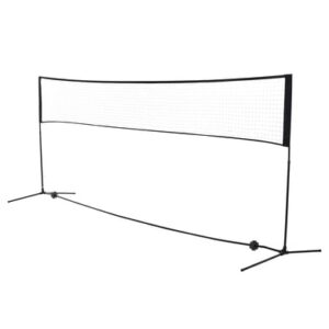 HOMCOM Badmintonnetz höhenverstellbar schwarz