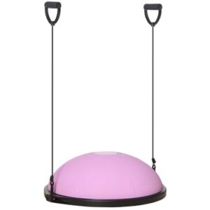 HOMCOM Balanceball mit Gummiseil violett