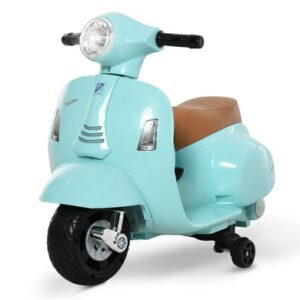 HOMCOM Elektrisches Kindermofa im Vespa Stil grün