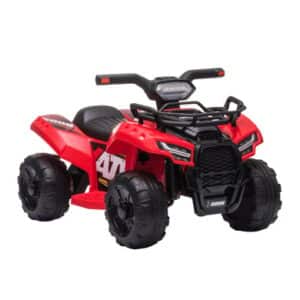 HOMCOM Elektroquad 6V Akku Elektroauto LED Frontlicht rot