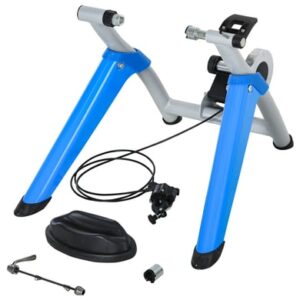 HOMCOM Fahrradtrainer mit Magnetbremse blau
