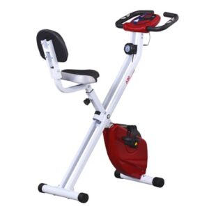 HOMCOM Fahrradtrainer mit Magnetwiderstand rot/weiß