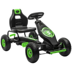 HOMCOM Go Kart mit verstellbarem Schalensitz schwarz