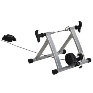 HOMCOM Heimtrainer mit Magnetbremse silber