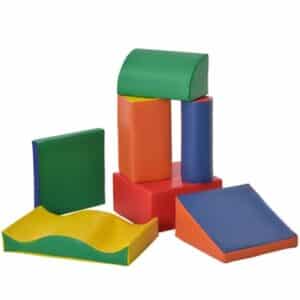 HOMCOM Kinder-Softplay-Set mit verschiedenen Bausteinen bunt