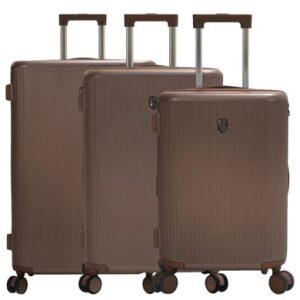 Heys Earth Tones - 4-Rollen-Trolley Set 3tlg. L/M/S erw. umber