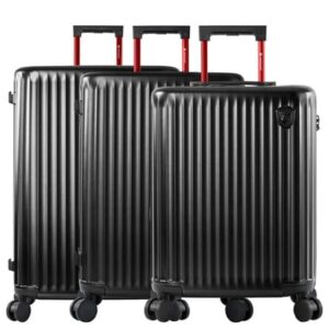 Heys SmartLuggage - 4-Rollen-Trolley Set 3tlg. L/M/S black