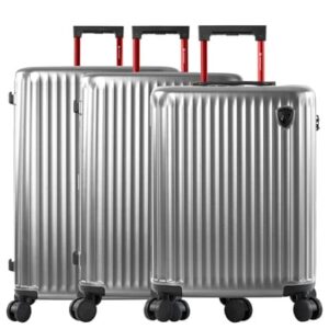 Heys SmartLuggage - 4-Rollen-Trolley Set 3tlg. L/M/S silver