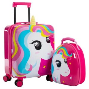 Heys Super Tots - 4-Rollen-Kindertrolley und Rucksack 2tlg. 46 cm Unicorn