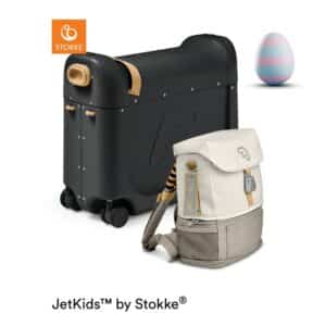 JETKIDS™ BY STOKKE® Aufsitzkoffer BedBox™ mit Crew BackPack™ Black