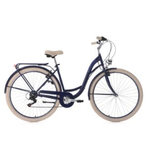 KS Cycling Damenfahrrad Cityrad 6-Gänge Balloon 28 Zoll Blau