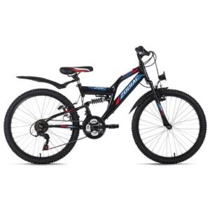 KS Cycling Kinder-Mountainbike ATB 24'' Zodiac RH 38 cm Schwarz-Rot