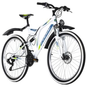 KS Cycling Mountainbike ATB Fully 26 Zoll Zodiac Weiß-Grün