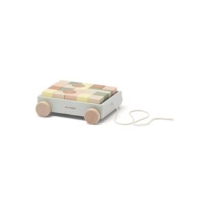 Kids Concept® Wagen mit Holzklötzen Edvin