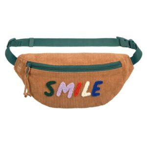 LÄSSIG Mini Bauchtasche Cord Little Gang - Smile