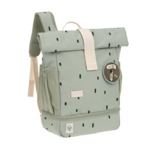 LÄSSIG Mini Rolltop Backpack Happy Prints light olive