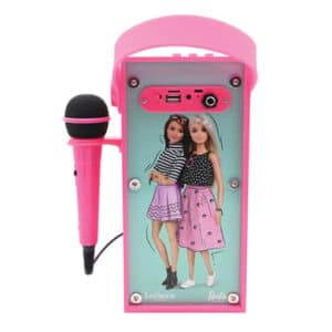 LEXIBOOK Barbie tragbarer Bluetooth®-Lautsprecher mit Mikrofon und tollen Lichteffekten