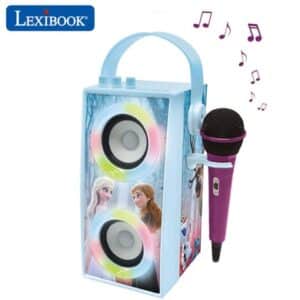 LEXIBOOK Disney Die Eiskönigin tragbarer Bluetooth®-Lautsprecher mit Mikrofon und tollen Lichteffekten