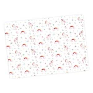 Nikima Geschenkpapier 5 Bögen Einhorn bunt Aquarell – 1